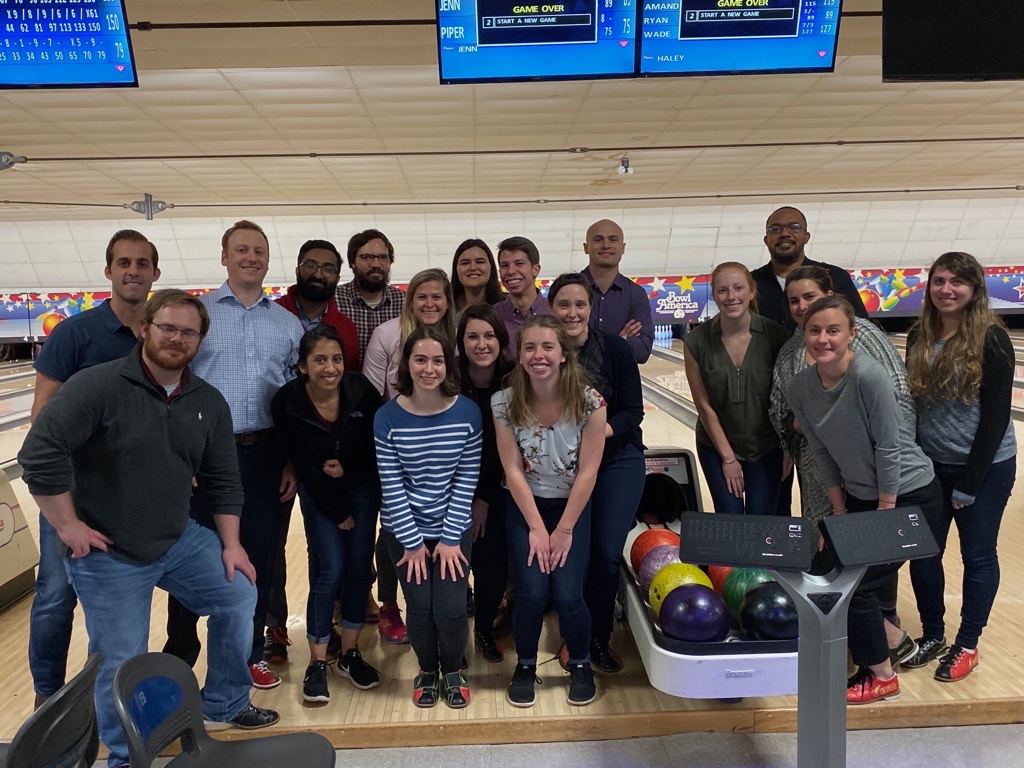 DutyFirstVA's tweet photo. DFCers enjoyed some company bonding last week at the bowling alley! Congratulations to our big winners Kate and Trent for the highest scored games! https://t.co/cxl7GRXFuH