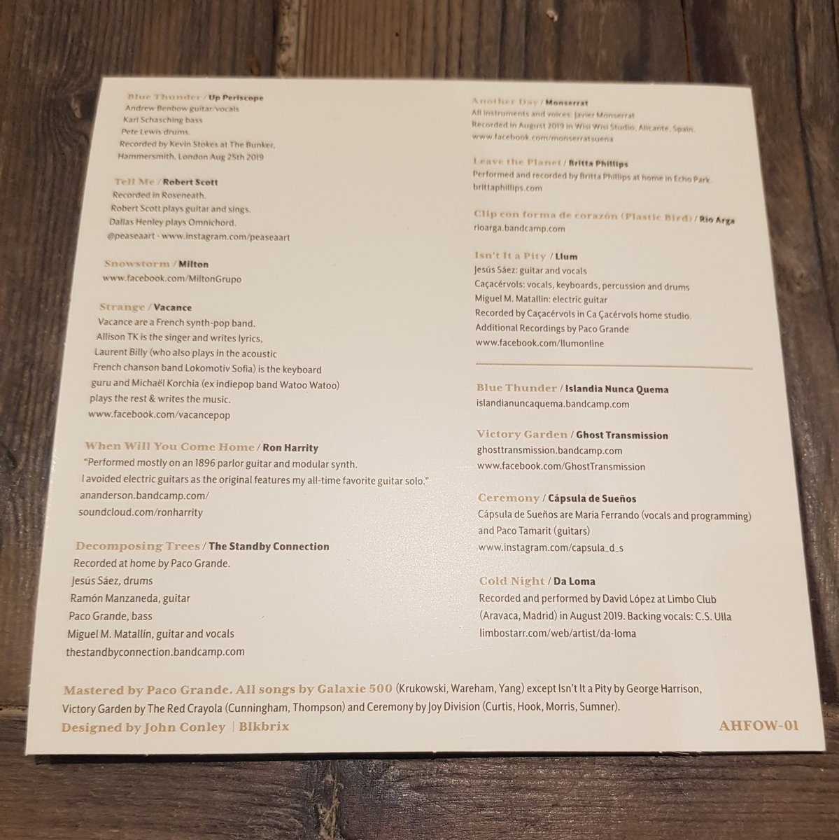 ahfow's tweet photo. Ron Harrity has done a beautiful cover of Galaxie 500's When Will You Come Home for #onfire30 -
"I liked the idea of a folky tune with outer space electronics, as if home were elsewhere in the universe."
https://t.co/KAkYJn4c5i https://t.co/ITJSqLQhSs