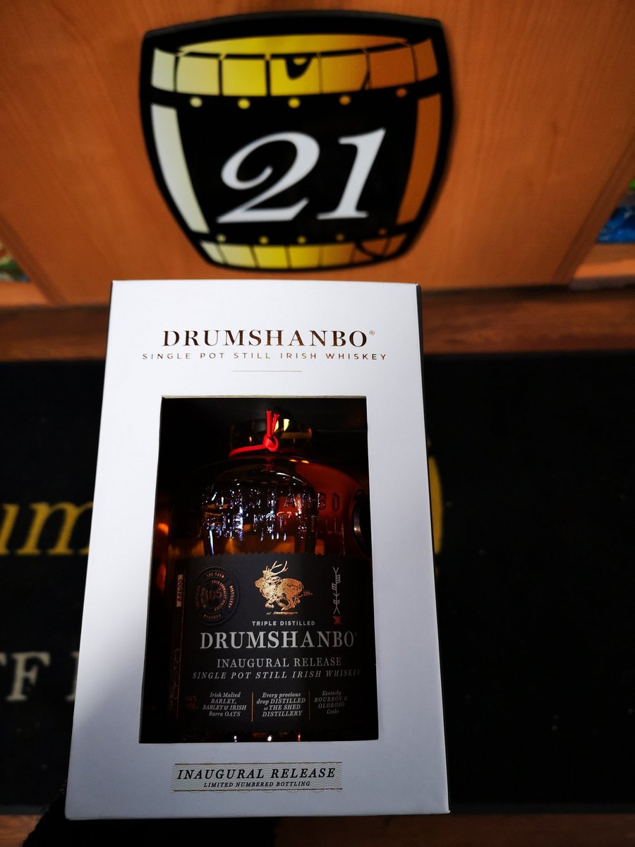 no21blarney's tweet photo. @SHEDDISTILLERY Welcome To Our Whiskey Collection Drumshambro Inaugural Whiskey @corkwhiskeyclub @CorkWhiskeySoc https://t.co/LMIwz381md