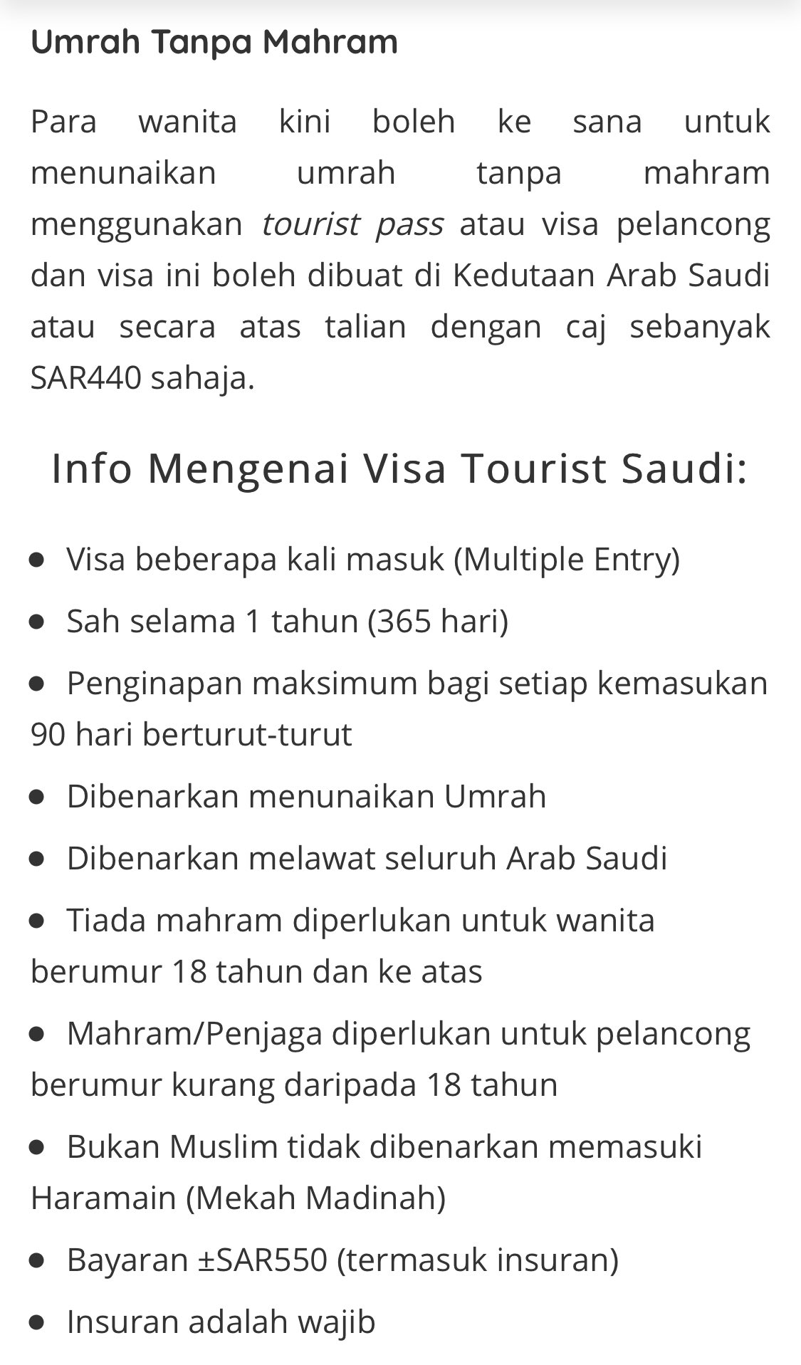 Tun ð™ˆð™–ð™£ð™–ð™œð™šð™§ Cuckoo On Twitter Alang2 Aku Free Aku Nak Tweet Skrg Perempuan Dah Boleh Pi Umrah Tanpa Mahram Melalui Visa Pelancong Dan Dibenarkan Melawat Bermacam Tempat Di Saudi Boleh Tanya