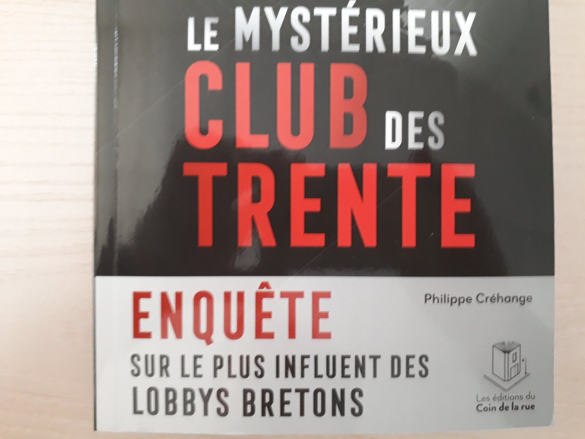 mauricethuriau's tweet photo. Le mystérieux Club des Trente Enquête sur le plus influent des #lobbys #bretons @pcrehange sur @RCFAlpha 19h25 et dimanche 10h05 @Ed_duCoinDelaRu https://t.co/37S0Z7B9TR