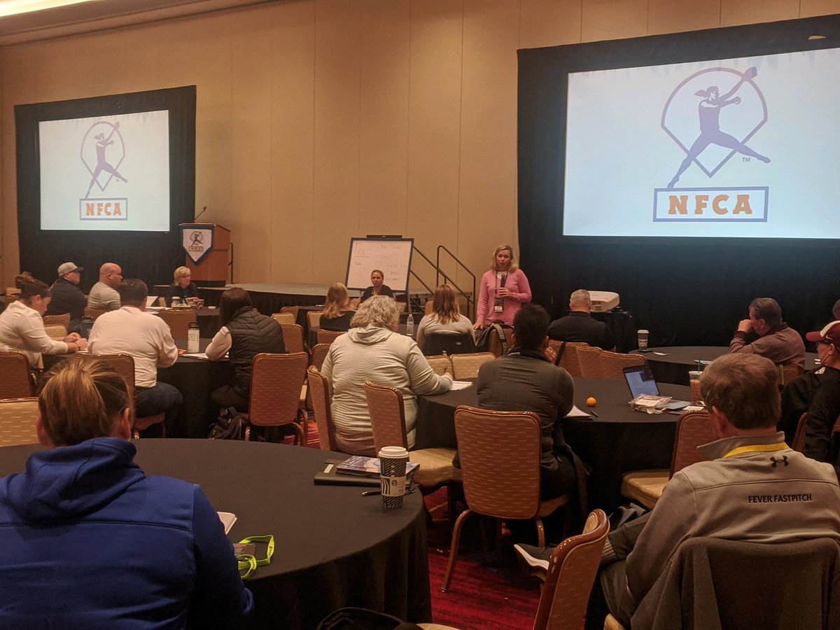 "As a head coach, you have to create a safe space for your staff to discuss issues privately before presenting everything to the team as a united front." -- NFCA legal counsel <a href="/SJEkstrand5/">Samantha J Ekstrand</a> to NFCC 401 attendees #GetOnBoard