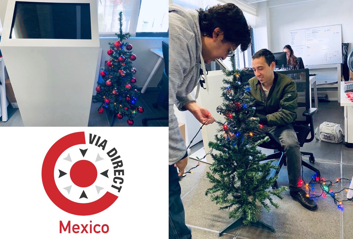 ViaDirect's tweet photo. After ViaDirect Turkey and Colombia, now is the turn of ViaDirect Mexico to show their 2019 Christmas tree effort! Who’s the winner? Probably Santa Claus himself… https://t.co/RvJALllnuC https://t.co/iXLwry8d9W