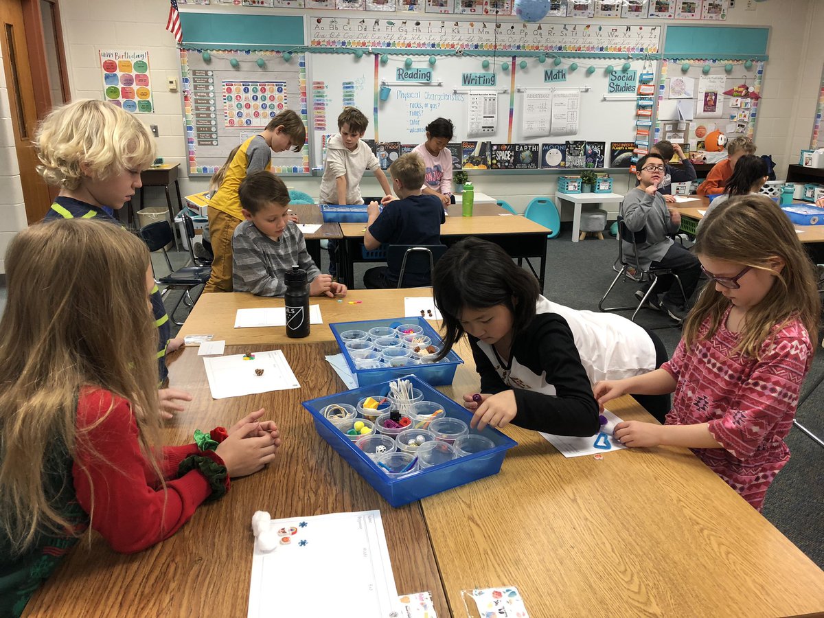 Using loose parts to generate ideas for fictional narrative writing with Ms. Apple’s third grade class!