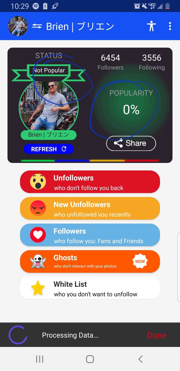DailyDasher's tweet image. Damn this social media analytics app is really not sugar coating anything 😭 #notpopular