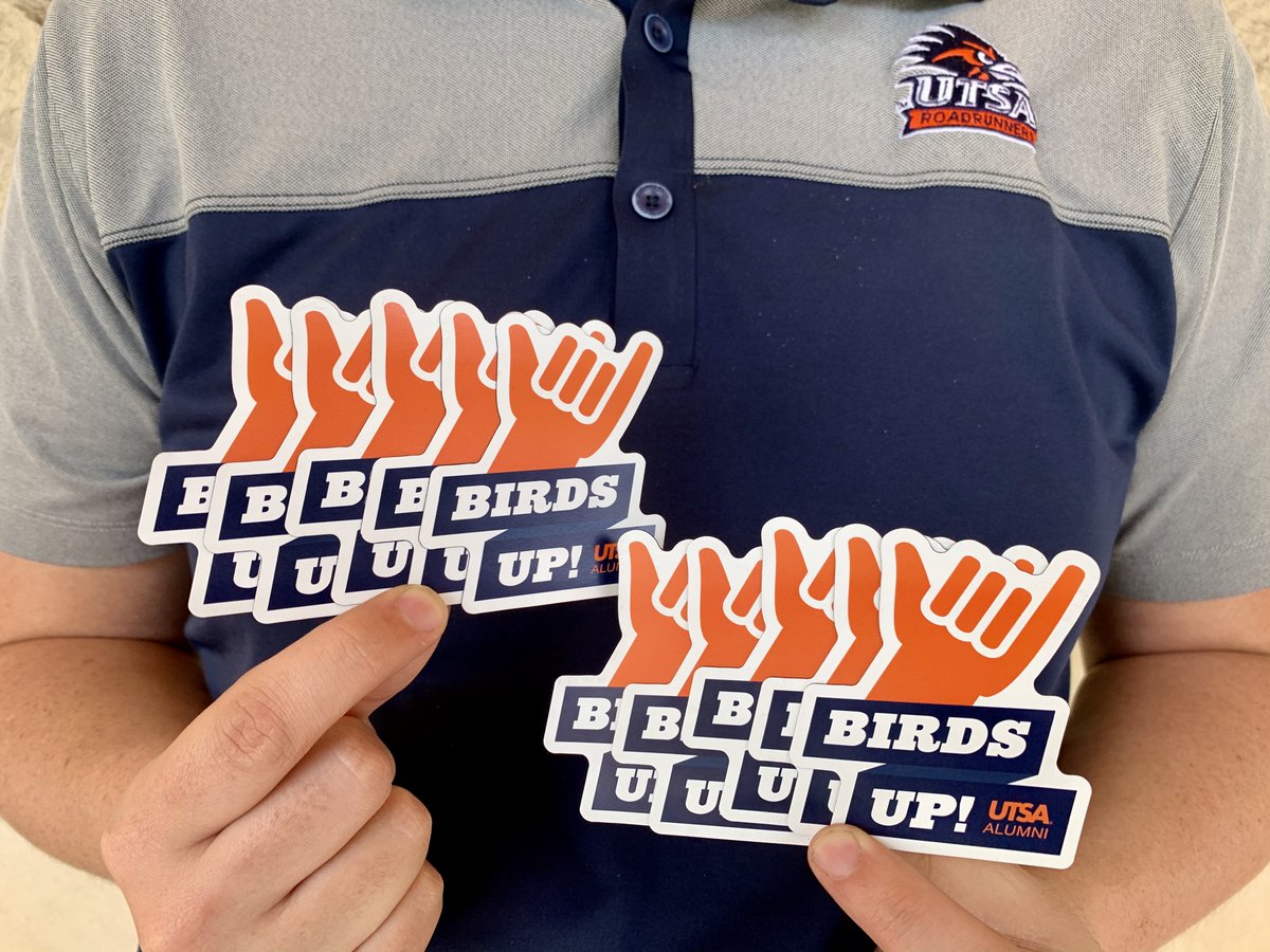 🚨GIVEAWAY ALERT🚨 On the 3rd day of Alumni Cheer my association sent to me...

10 #UTSAAlumni Birds Up magnets! Follow, RT and tag a friend to be eligible to receive a gift and spread some holiday cheer🎁🎄