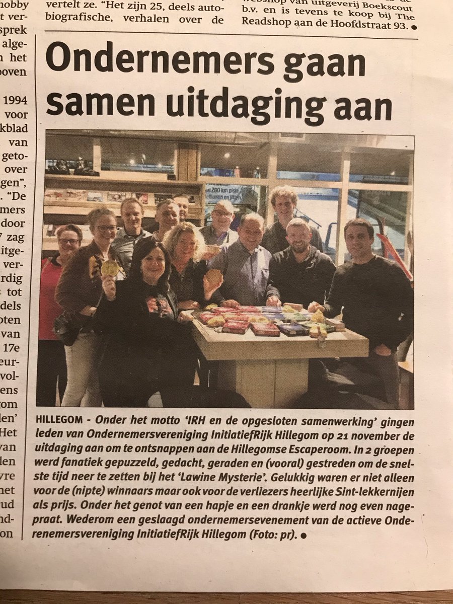 IRHtweet's tweet photo. En nóg een keer #indekrant 😉 https://t.co/h0xBEspH7l