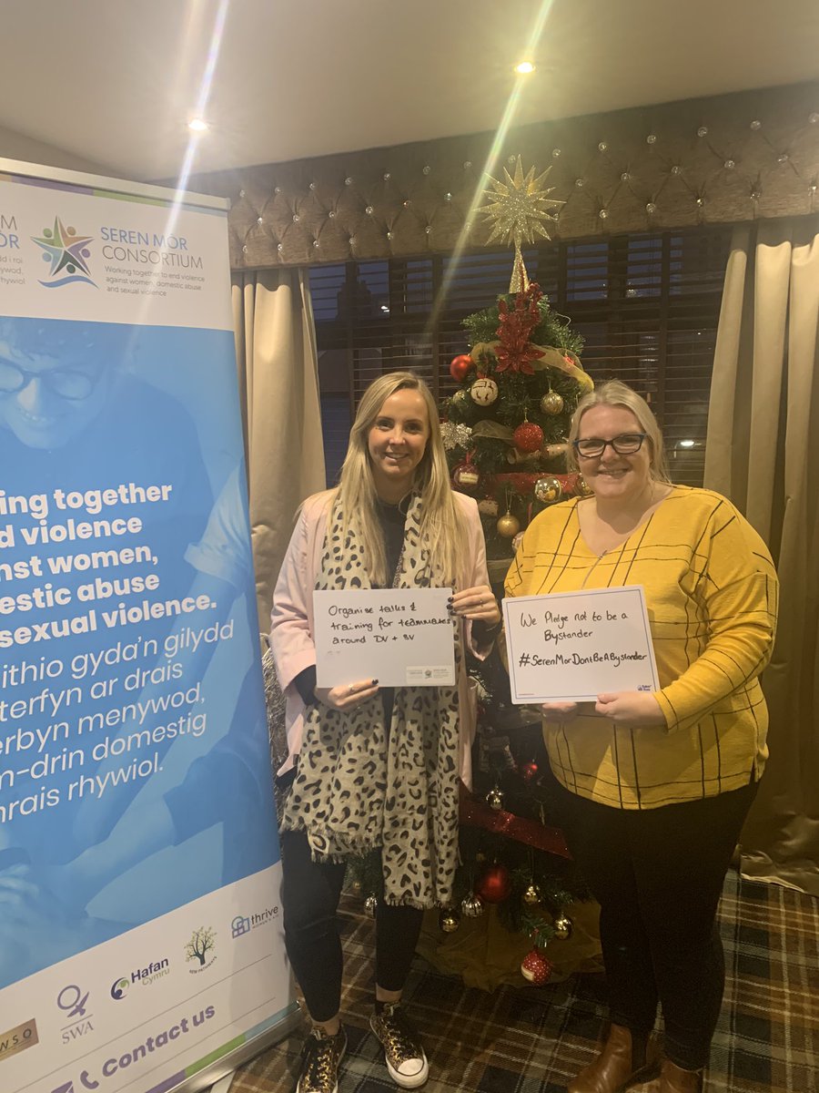 The @CaerLas team also joined in with their brilliant pledge! #SerenMorDontBeABystander