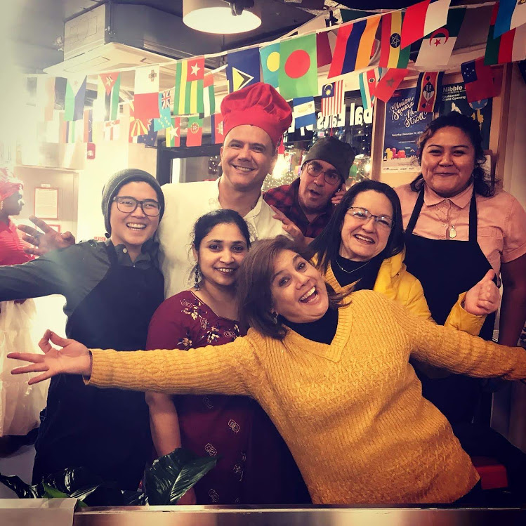 NibbleKitchen's tweet photo. Thanks to those who brave the cold to celebrate our grand opening! We hope to have you as a regular guest. Come to try our delicious global menu, to support our immigrant entrepreneurs, and to embrace diversity. #SomervilleMA https://t.co/CNA43zeylU