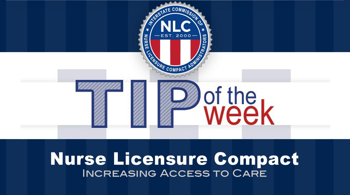 How can a nurse check where they have “authority to practice” and if they have a multistate license? Read the latest NLC Tip of the Week to find out: mailchi.mp/ncsbn/nlc-tip-…. Subscribe to Tip of the Week emails here: ncsbn.org/subscribe-NLC.….