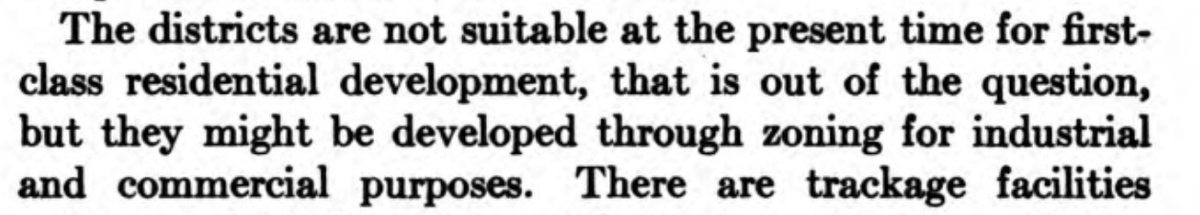 "First class" appears to be the code for segregated white neighborhoods in 1918. That would be "out of the question" in the area Cunliff is discussing.