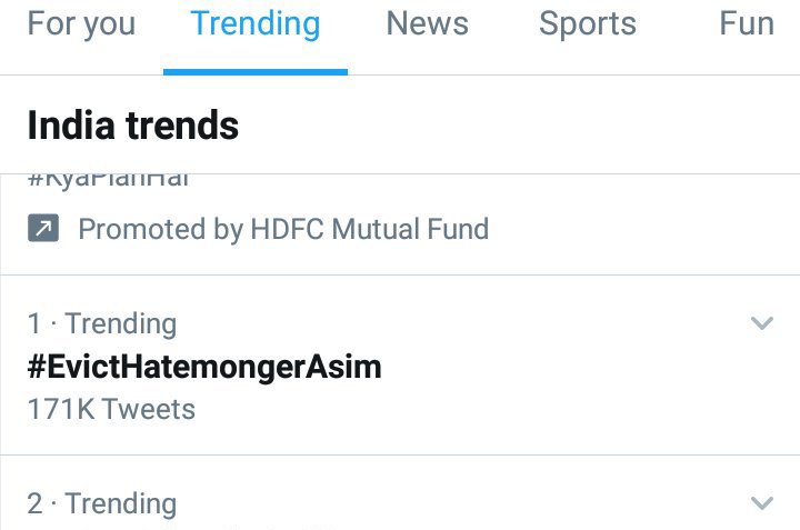 RoHanThKurr's tweet image. #EvictHatemongerAsim is Trending No. 1 on India 👇👇👇👇👇👇 #WeSupportSidShukla 
@ColorsTV @BiggBoss