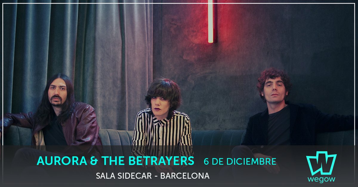 Este viernes el directo de <a href="/AuroraBetrayers/">Aurora&TheBetrayers</a> pasará por <a href="/SIDECARbcn/">SIDECAR Factory Club</a> de #Barcelona

Tienes las entradas en <a href="/wegowES/">wegowes</a> bit.ly/2OLhRLK