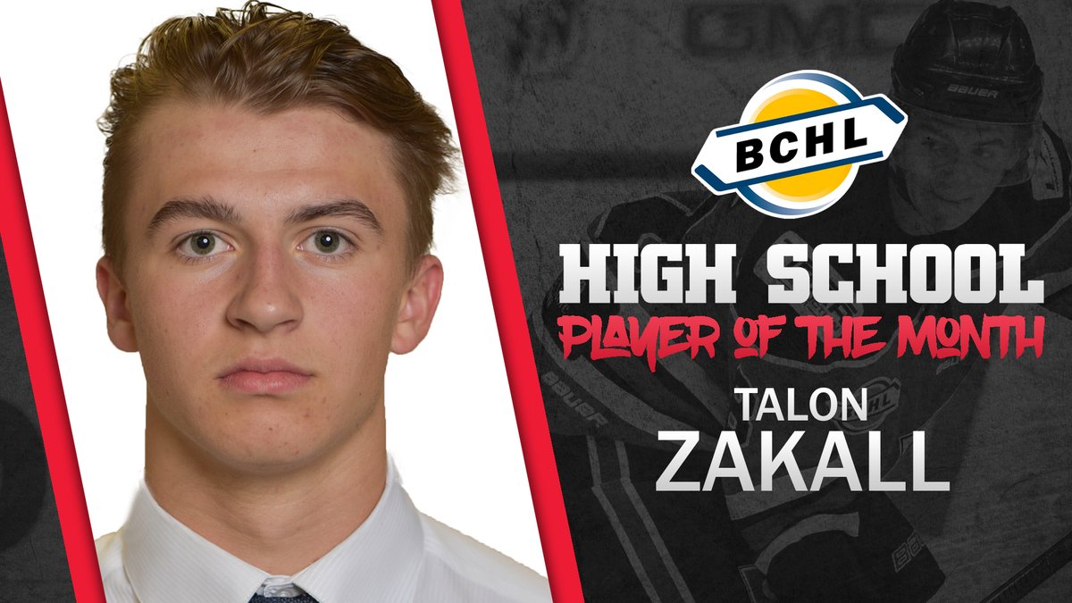 With an A letter grade in 5 of his 6 Grade 11 classes last year and 9 PTS in the month November, Merritt Centennials D Talon Zakall is the BCHL High School Player of the Month for November!

Read more: bchl.ca/merritts-zakal…