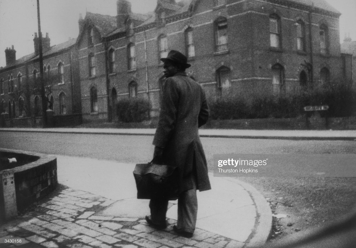 A new Jamaican arrival looking for work and lodgings in Birmingham, 1955. Photo by Thurston Hopkins