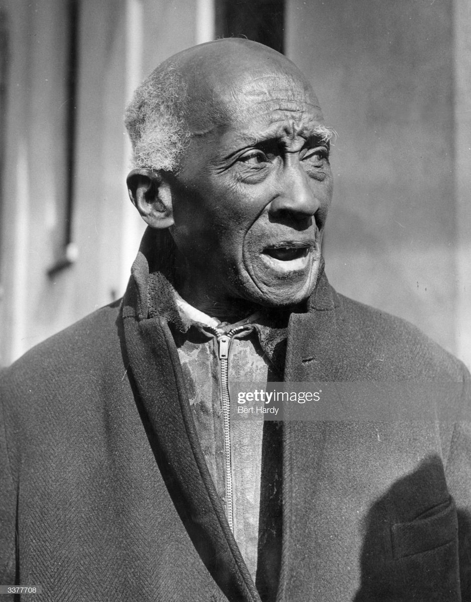 84-year-old Edward Bovell from Barbados, one of the oldest inhabitants of Bute Town, the dockland area of Cardiff, where most of the immigrant population live, 1950. Photo by Bert Hardy