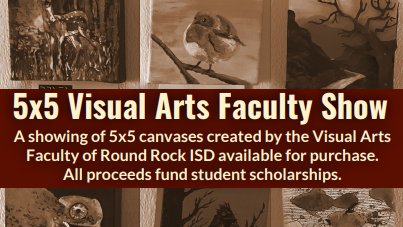 RRAEA (@_rraea) on Twitter photo Don't forget to turn in your completed 5x5 by this Thursday! <a href="/rrisdart/">Round Rock ISD Art</a> #rrisdcreates #rrisd1family #RRAEA5x5 Don't forget to turn in your completed 5x5 by this Thursday! <a href="/rrisdart/">Round Rock ISD Art</a> #rrisdcreates #rrisd1family #RRAEA5x5