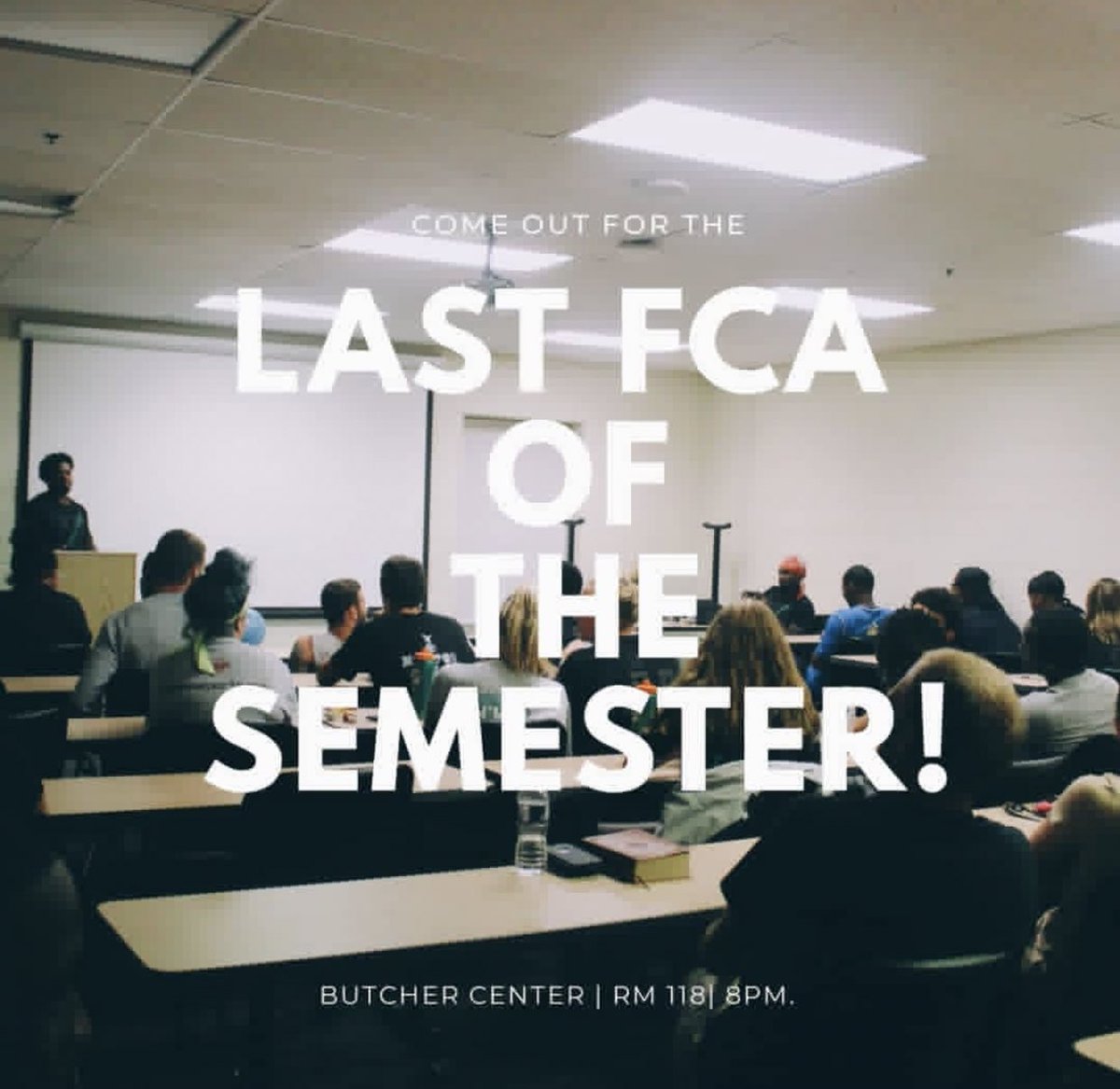 ShepherdFCA's tweet photo. Come out and join us for the last FCA of the semester. You don’t want to miss it! https://t.co/KEpXlGV7bg