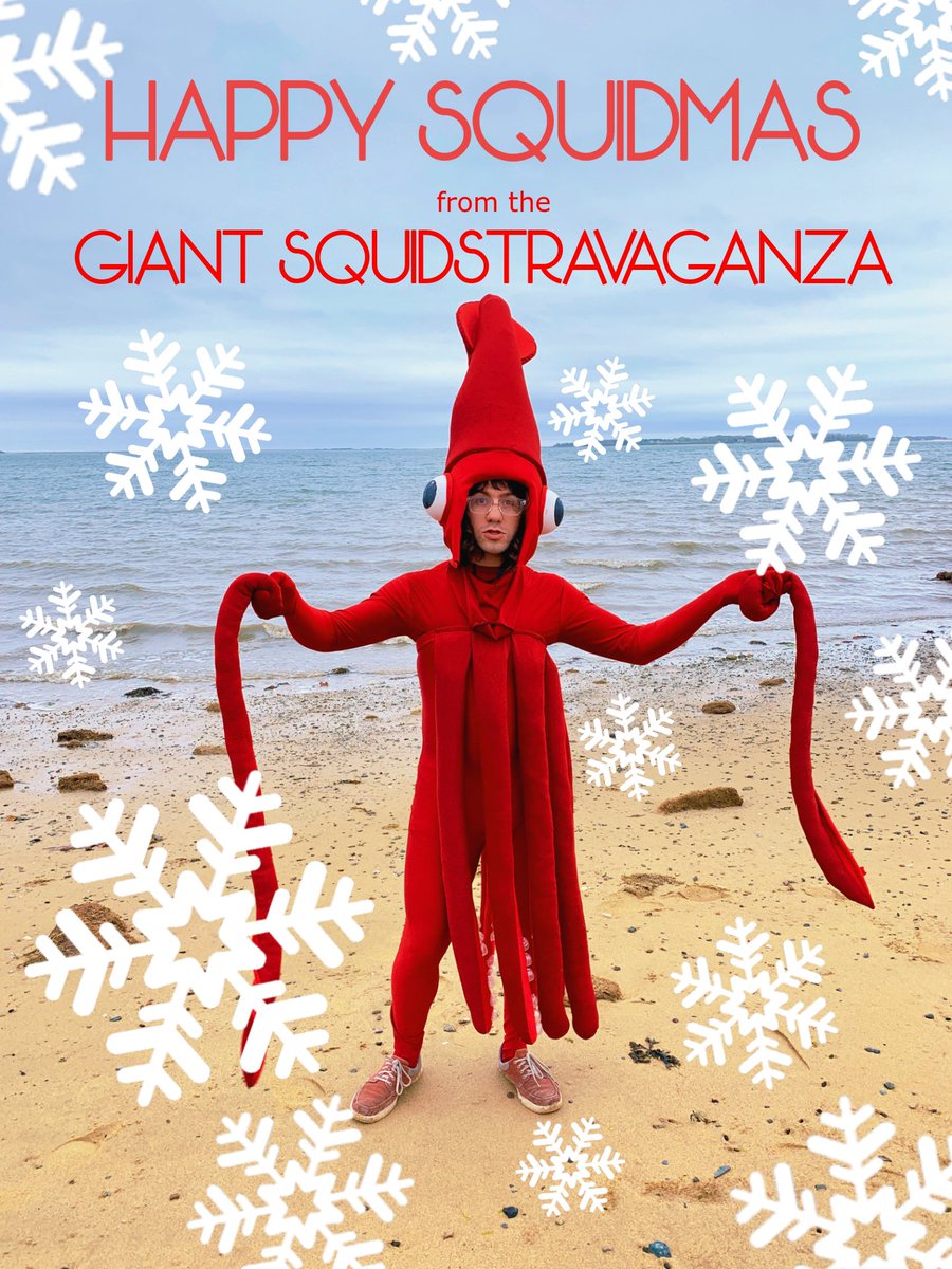 HAPPY SQUIDMAS!
Coming ashore to Providence, Rhode Island in Burnside Park on December 7 at 4:30pm join me the, Giant Squidstravaganza, for a special Squidmas Celebration.  
Bring your own Squidmas poems to share.
@KennedyPlazaPVD