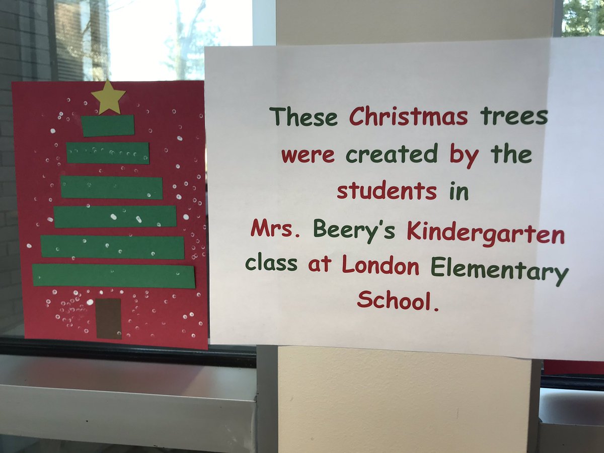 LondonPublicLibrary (@londonpublib) on Twitter photo Come see the new artwork created by Mrs. Beery’s <a href="/londonelem/">London OH Elementary</a> kindergarten class. The trees will be on display in the Children’s Ramp for the month of December. Come see the new artwork created by Mrs. Beery’s <a href="/londonelem/">London OH Elementary</a> kindergarten class. The trees will be on display in the Children’s Ramp for the month of December.