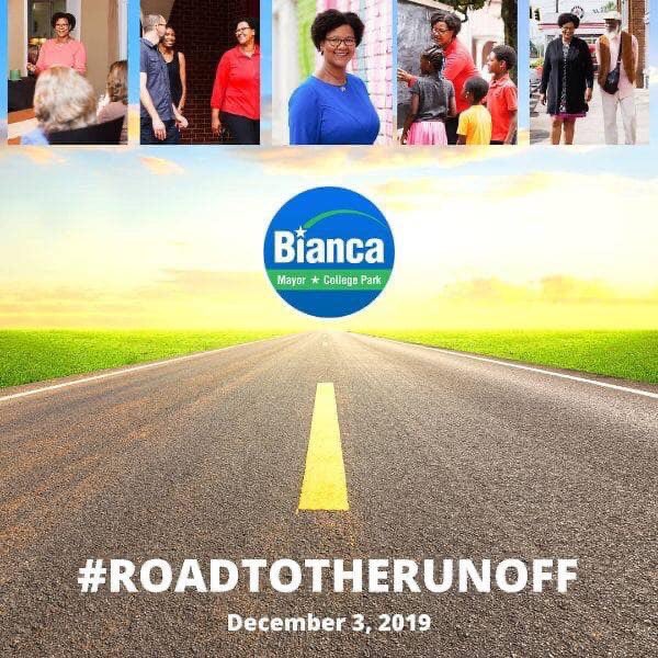 whitby2020's tweet photo. Congratulations Mayor-Elect Bianca Motley Broom for Mayor of College Park, GA on your decisive victory tonight. Your persistence has been inspiring.  I can’t wait to attend your inauguration.  #BlackWomenLead #BlackWomenWin https://t.co/m1xReY7Df1