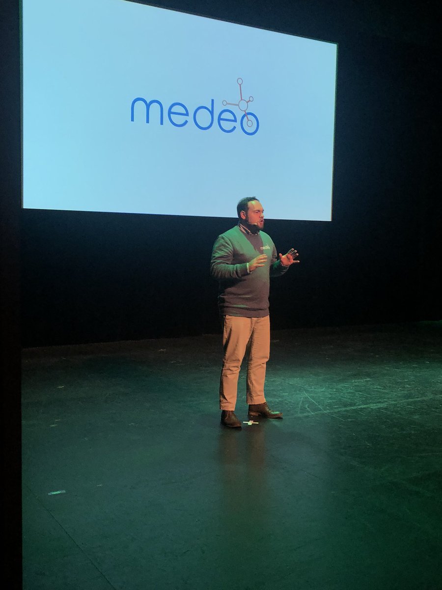 TechstarsParis's tweet photo. It is now time to ask @RmiJean, CEO of @medeo_health to come on stage. Medeo has a clear mission: they want to help healthcare providers save time and be more efficient with an intuitive and secure medical software. 👩‍⚕️ #tsDemoDay https://t.co/tJFXUraFxZ