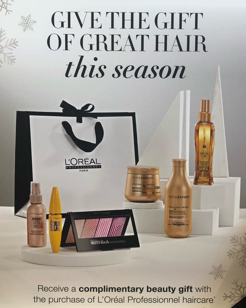 Christmas is coming #giftyourlovedone #loreal #lorealpro #salon87 #horshamhair #horshamshopping #horshamsalon