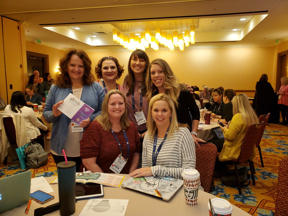 RutledgeQUEST's tweet photo. Having a blast filling our buckets with resources, tips and tools for our students at the TAGT conference! Thank you LISD for sending us! #gifted2019 https://t.co/3hx1LFFpwa