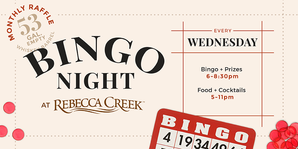 Tonight's the night! Come out for our weekly Bingo Night-you don't want to miss this!

#bingo #raffle #prizes #gamenight #rebeccacreek