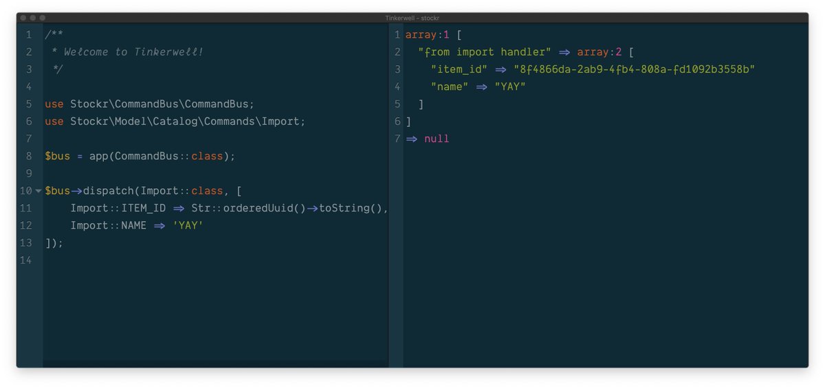 astrocasts's tweet photo. During yesterday's live session, @beausimensen got to stream Tinkerwell for the first time. It is a *great* way to tinker with #Laravel applications. Thanks for the great app, @marcelpociot!

https://t.co/zp6pB44VT6

#php #laravel https://t.co/ocQ864TnmF
