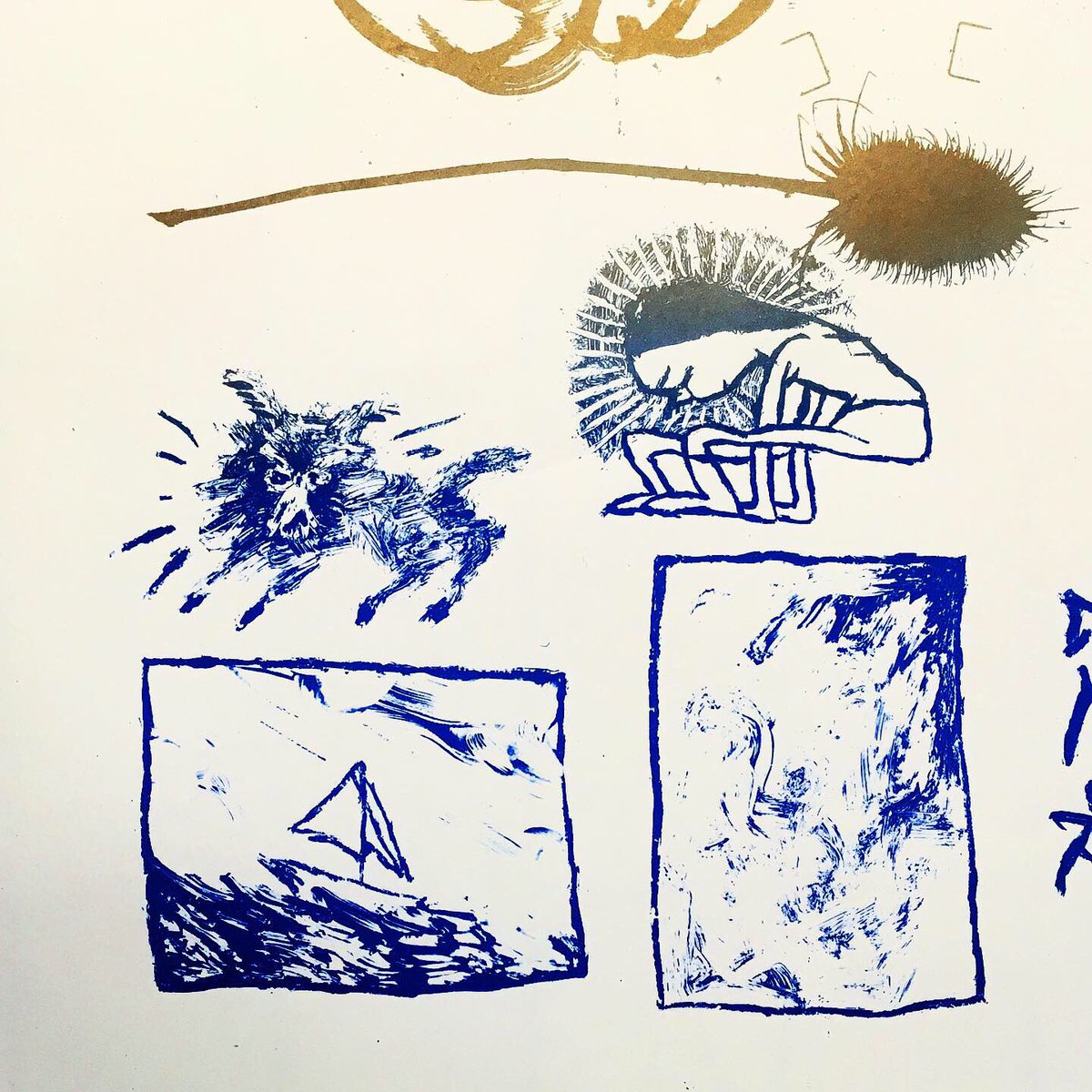 silkidoodle's tweet image. Offset printing test
오프셋 프린팅 테스트
빛나는 파란잉크와 금색잉크✨
#bd #Illustration #offsetprint