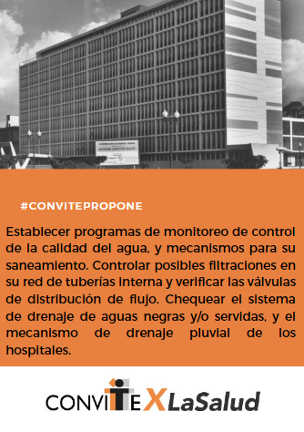 conviteac's tweet photo. #ConvitePropone

Los protocolos de mantenimiento preventivo y correctivo de la infraestructura hospitalaria fueron abandonados.

Urge actualizarlos y asumir su inmediato reestablecimiento, no hacerlo es poner en riesgo a todo el personal y usuarios que acuden a estos recintos. https://t.co/WnMSrnXpV2