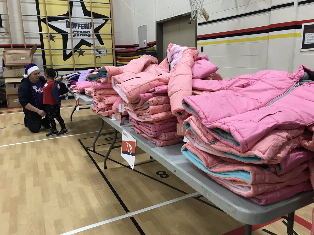 So excited that Operation Warm brought coats for every single student <a href="/DufferinSchool/">Dufferin School</a> #morethanacoat