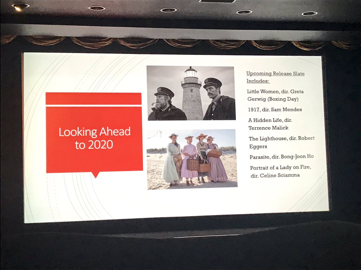 thiswayupcon's tweet photo. A fascinating and thorough journey through 2019 in film by @christinalefou ft. the biggest debates, debuts &amp; surprises of the year, with a look ahead to some huge potential hits for 2020 #TWU19 https://t.co/i0mZIgK6Wh