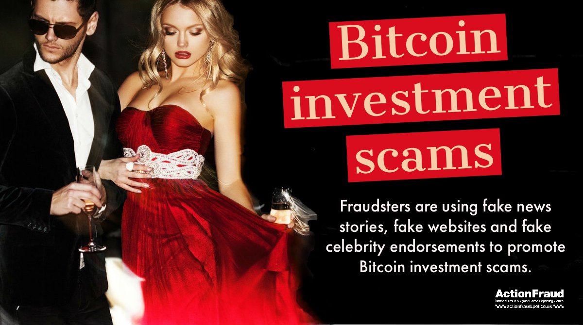 reportfrauduk's tweet image. Bitcoin investment scam warning: Don’t click on the links or attachments in suspicious emails and never reply to messages that ask for your personal or financial details!