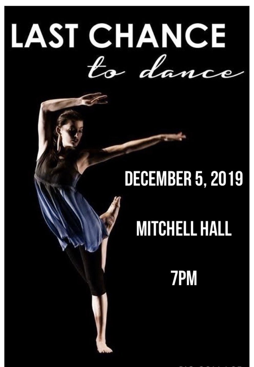 Make sure to come to our Last Chance to Dance performance tomorrow in Mitchell Hall! 💃🏽