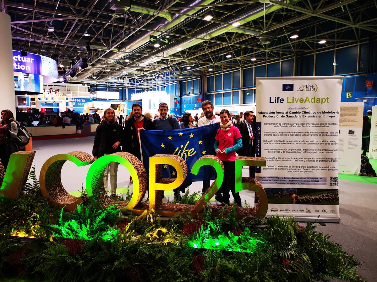 Today in #COP25 #Cop25Madrid2019 <a href="/LIFEprogramme/">LIFE Programme</a> #ClimateChange #adaptation #ClimateAction #ClimateJustice #extensivelivestock #grazinglivestock is a solution 👍🏻<a href="/SanzSF/">Santos Sanz</a> <a href="/ciprianodiaz/">Cipriano Díaz Gaona</a>