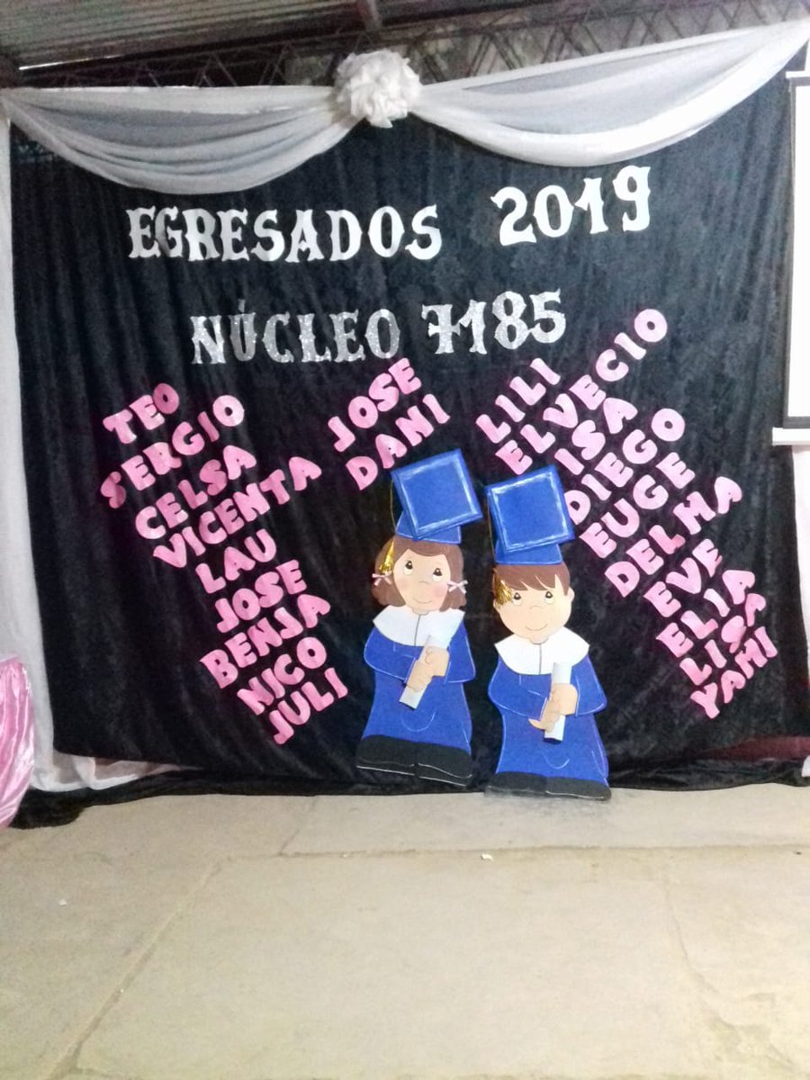 Se realizó el acto de egresados del Núcleo Educativo 7185, en el que 21 jóvenes y adultos recibieron el título de finalización de la educación primaria. ¡Felicitaciones!