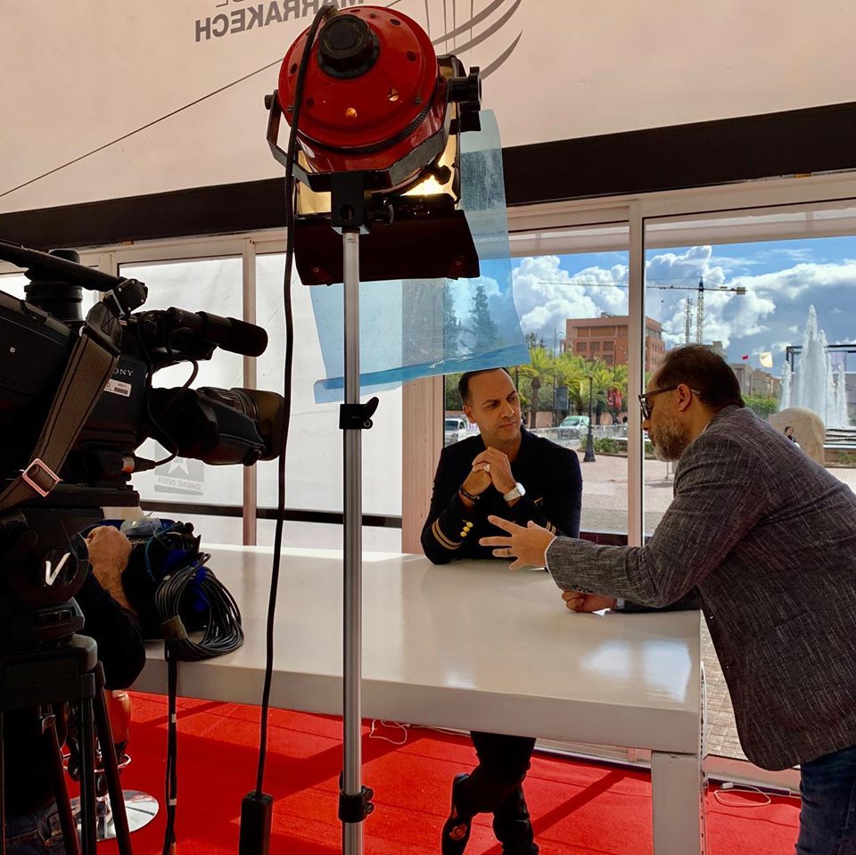 jeanetteimpia's tweet photo. Marrackech Film Festival promo day interview for the 1st national Moroccan Channel #RTM plus radio and #VHTV !l #aac #festivaldufilmdemarrakech #InterviewQuestions  #tv #national #rtm mani music manager pairs, morocco, Miami https://t.co/XDDwuAR2WX