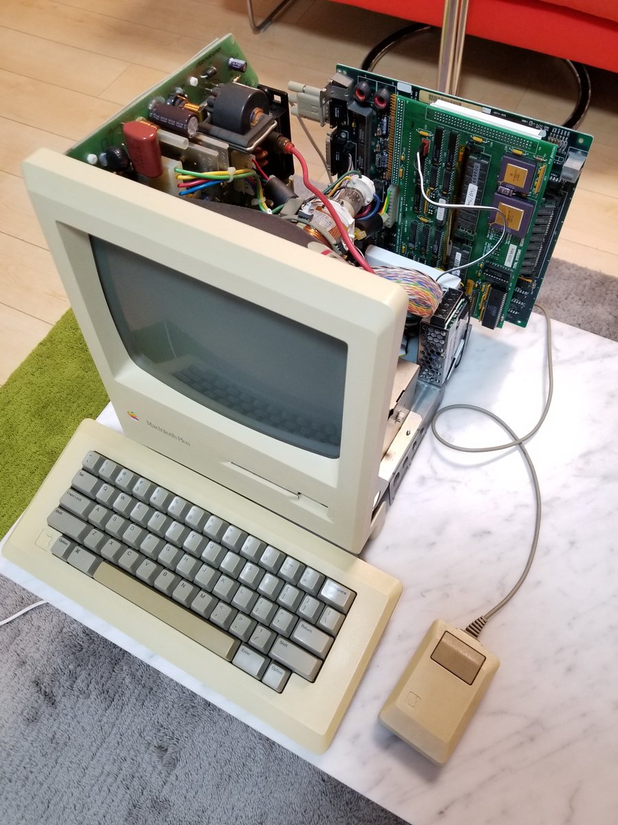 Mac Plus に Gemini（アクセラレータ）を取り付ける - posfie