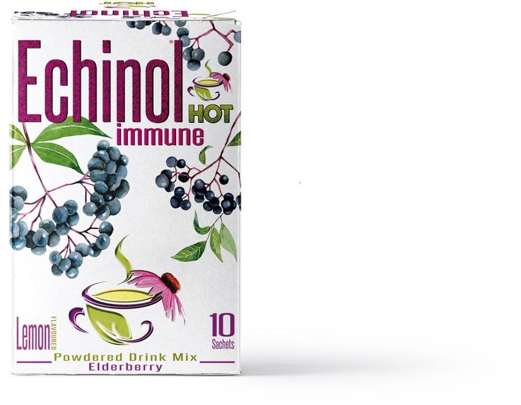 Echinol Hot Immune Drink Mix Lemon with Elderberry 10 bags natural-alternative-products.co.uk/product/echino…