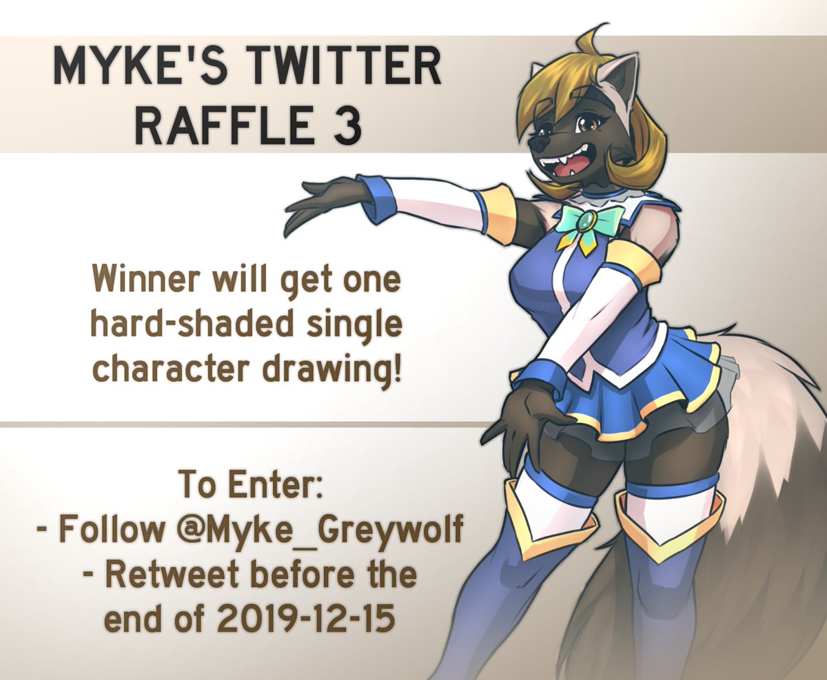 Time to give away art because I need more followers! Follow me and retweet this post, and you could be the winner of a hard-shaded drawing of a character of your choice, done by me! Dead line for entries is 2019-12-15. #artraffle