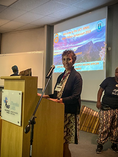 Currently attending #SPARCAfrica. Amazing work done by UCT libraries to address access to content in constitutional law, via an open textbook to address cost issues &amp; high failure rate. They have already launched an open textbook in ENT! #OASymp2019