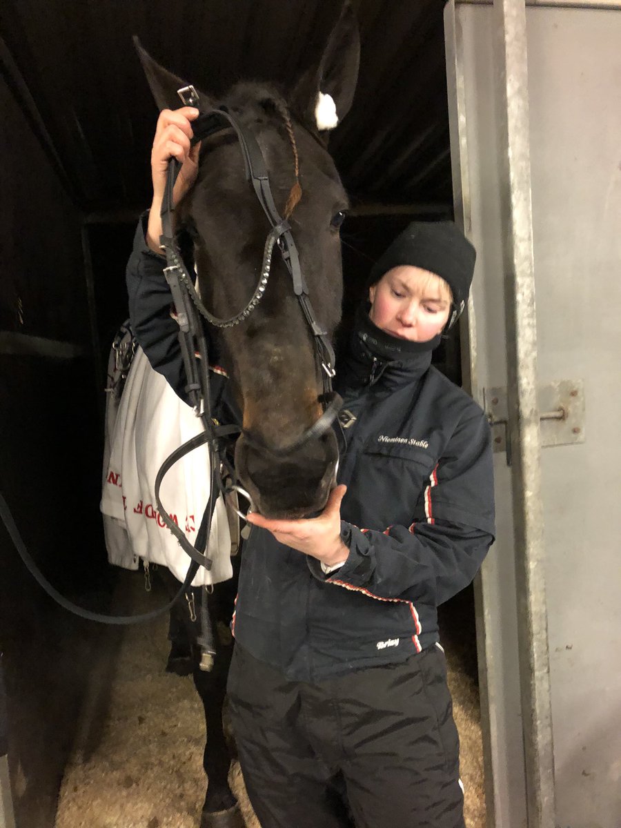 UllaMerilainen's tweet photo. Lissu tänään @VermoAreena L4/1 #Tammatähti -lähdössä. Hoitaja @tiitikylakoski laittaa Lissua juuri kuntoon. Aika vireältä näytti myös lämmittelyssä! Hyvä lähtöpaikkakin👍 Go Lissu go❣️💪 #callelalisbeth #ravit #trav #nytjuostaan #porkkanatodottaa https://t.co/OewfqTJo4M