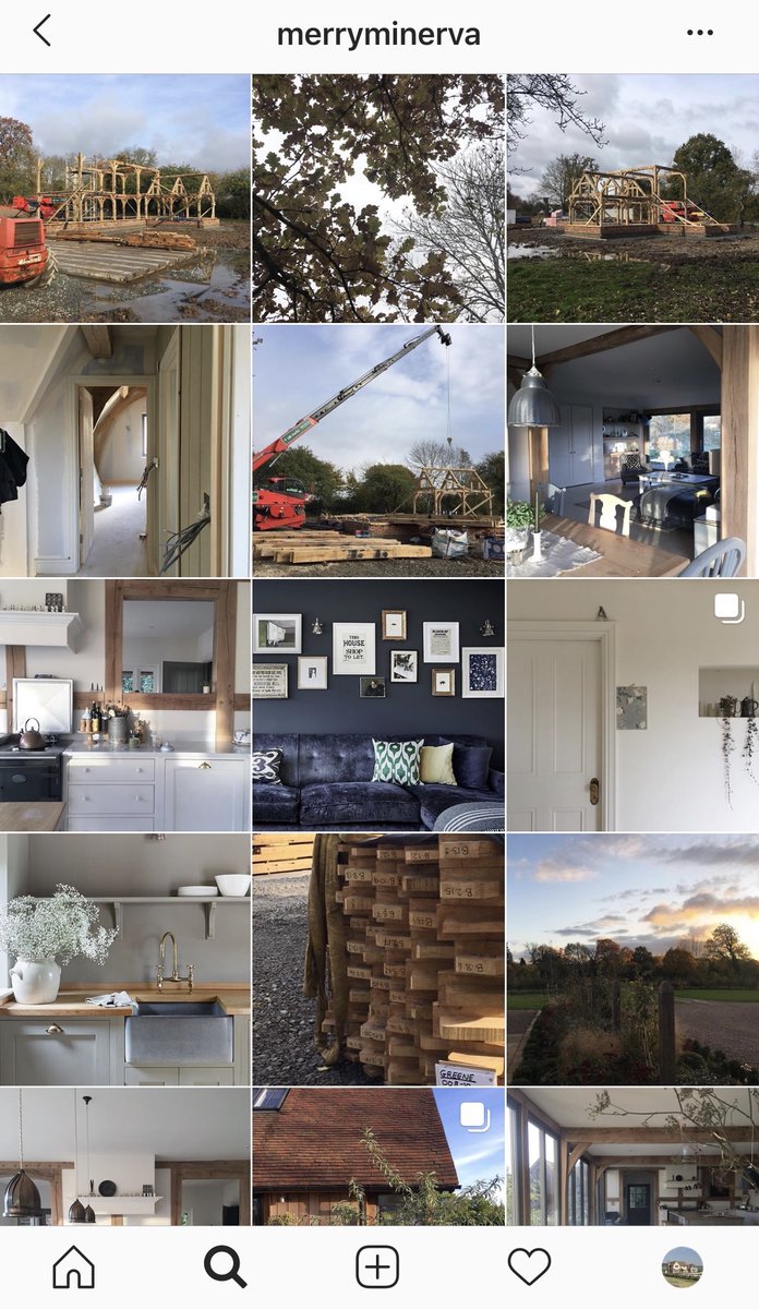 Are you following our Creative Director, Merry Albright on Instagram? If you're not, we really think you should! You get to see behind the scenes images of past and present Border Oak projects, plus Merry's own Border Oak house, Meadowmead! @merryminerva