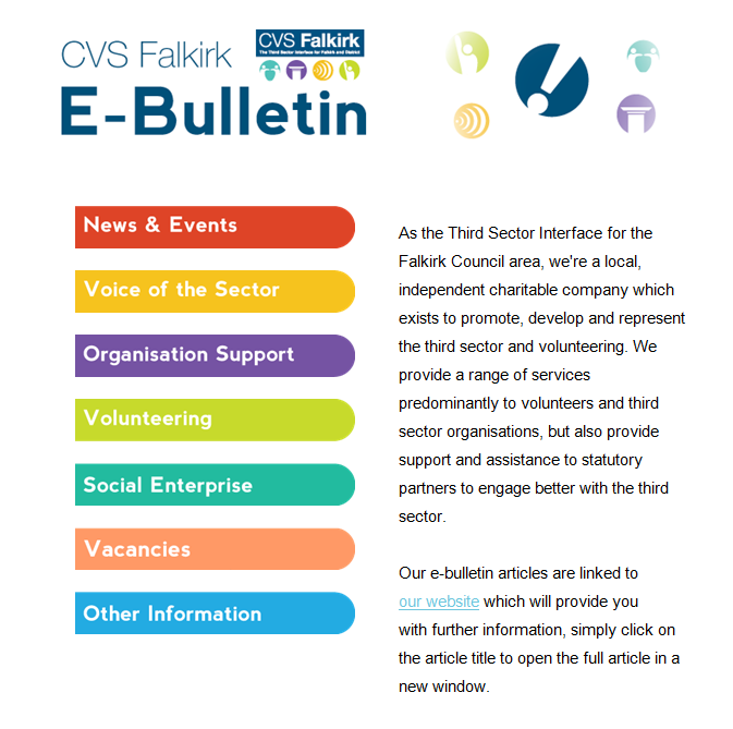 Stay tuned for all 2020 news and dates on forums – we’ll be announcing everything here and on our e-bulletin! Sign up at cvsfalkirk.org.uk 👈 📨📮