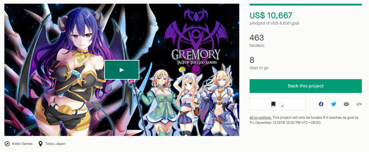 Hey all! Congrats on unlocking the 2nd bikini skin tier for Gremory's #Kickstarter Community Goals!!! Up next is Odin's Live 2D skin! 8 days left to get 3 more o.O 
😍kickstarter.com/projects/mikan…

#Shmup #VisualNovel #Indiegame #Succubus