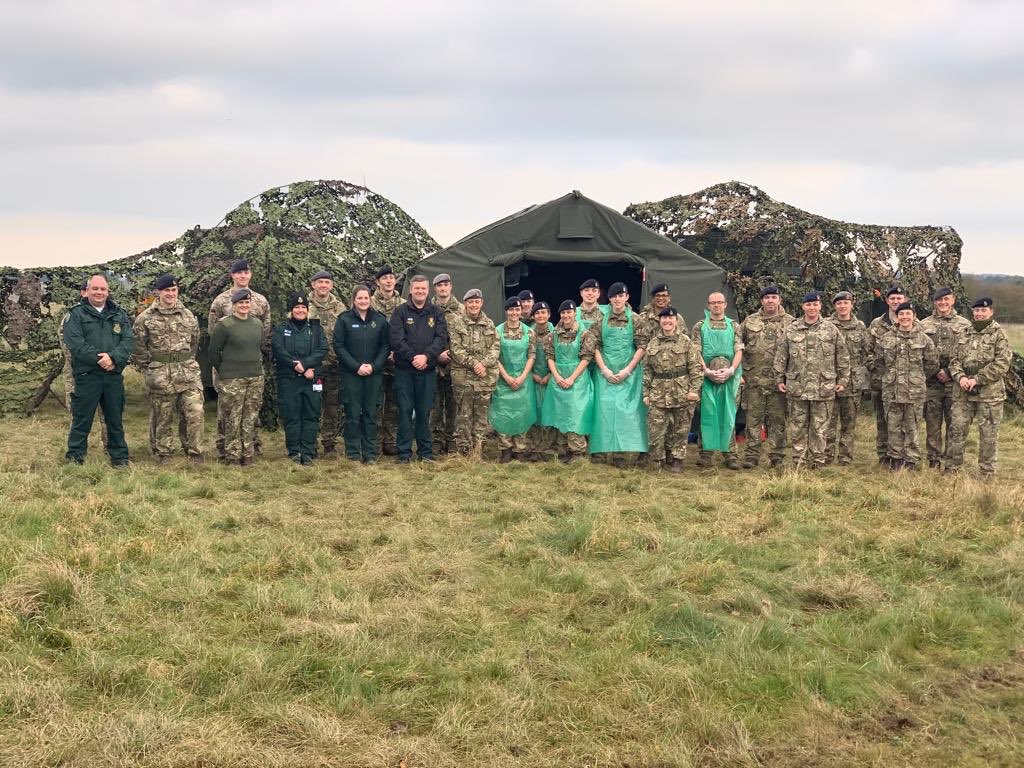 2ArmdMedRegt's tweet photo. Visitors Day at R1 Val. Our thanks to Comd Med for the presentation of coins to 3 well deserving personnel, & to our fantastic colleagues at SCAS, for sharing this day with us. Congratulations to the whole validation team, great effort. #LeavingOurLegacy @SCAS999 @AlisonMcCourt6 https://t.co/C1kTIYyrOn