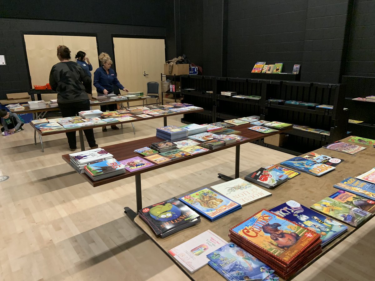 These kiddoes are enraptured by the books they got to pick out to take home from our #Scholastic book give away! Thank you to our CFB HSA for organizing!!  <a href="/cfbcounselor/">Elise Molloy</a>