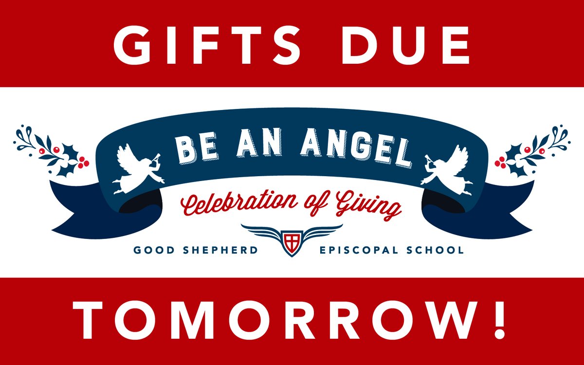gsesdallas's tweet photo. Don’t forget! Angel Tree gift return TOMORROW - Thursday, December 5!!! Thank you to everyone who has participated! #GSESdallas #ServeWithCompassion #GSESserves https://t.co/OieWAeueb6